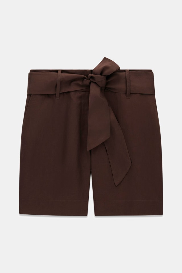 Pantalones cortos de mezcla de lino Marciano