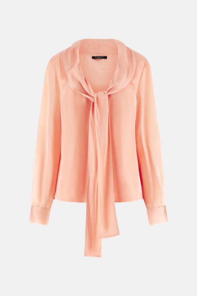 Blusa con detalle de foulard Marciano