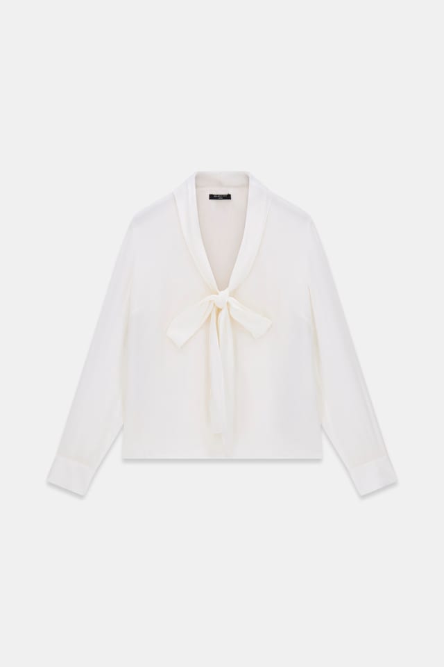 Blusa con detalle de foulard Marciano