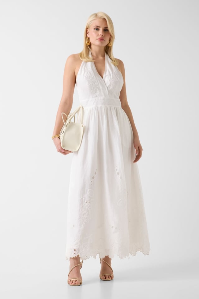 Vestido de cuello halter Marciano