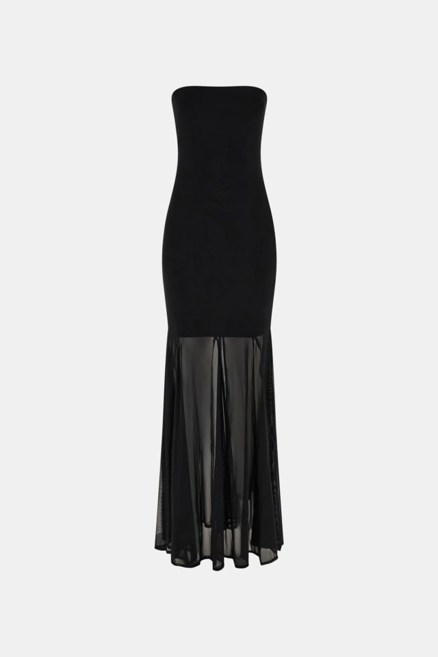 Vestido de malla sin tirantes Marciano