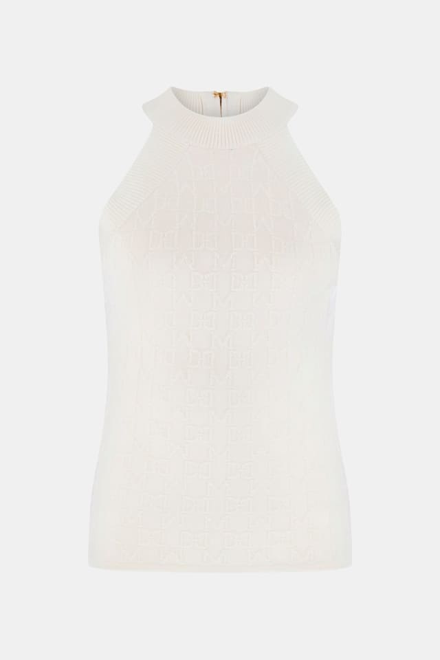 Top de suéter con cuello halter Marciano