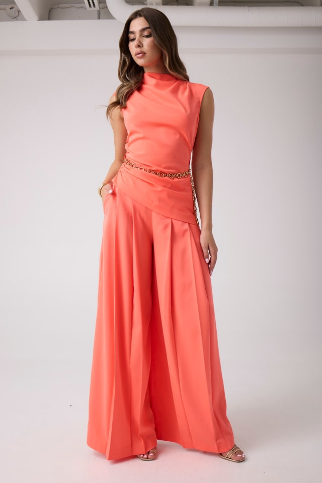 Pantalones plisados Marciano wide-leg