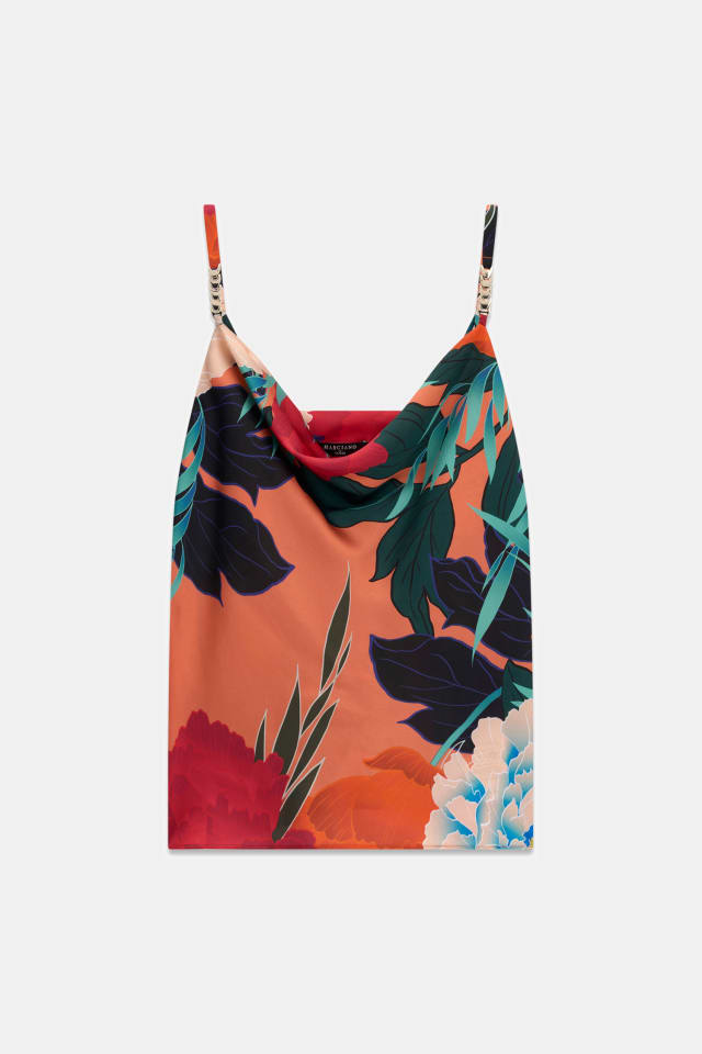 Top com estampa floral Marciano