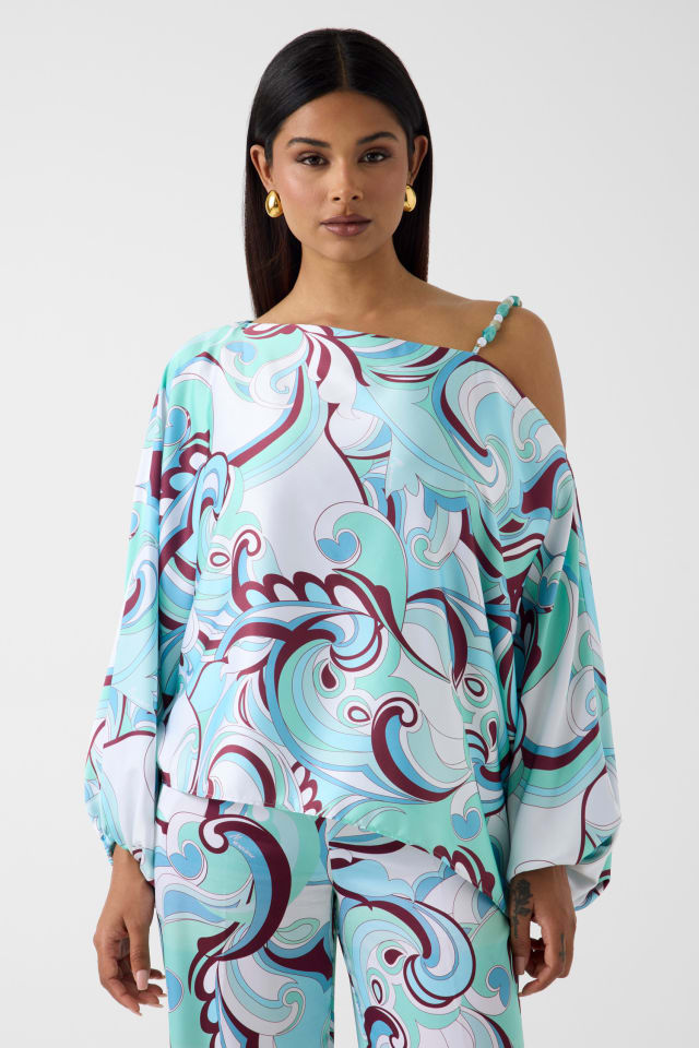 Blusa Marciano de un solo hombro