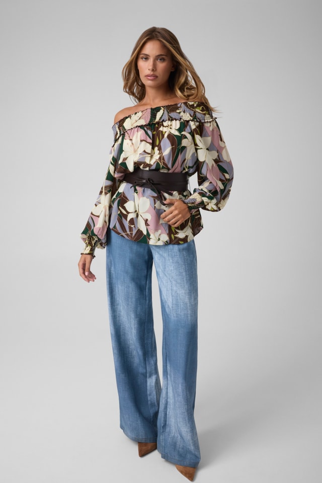 Top estampado de flores de Marciano