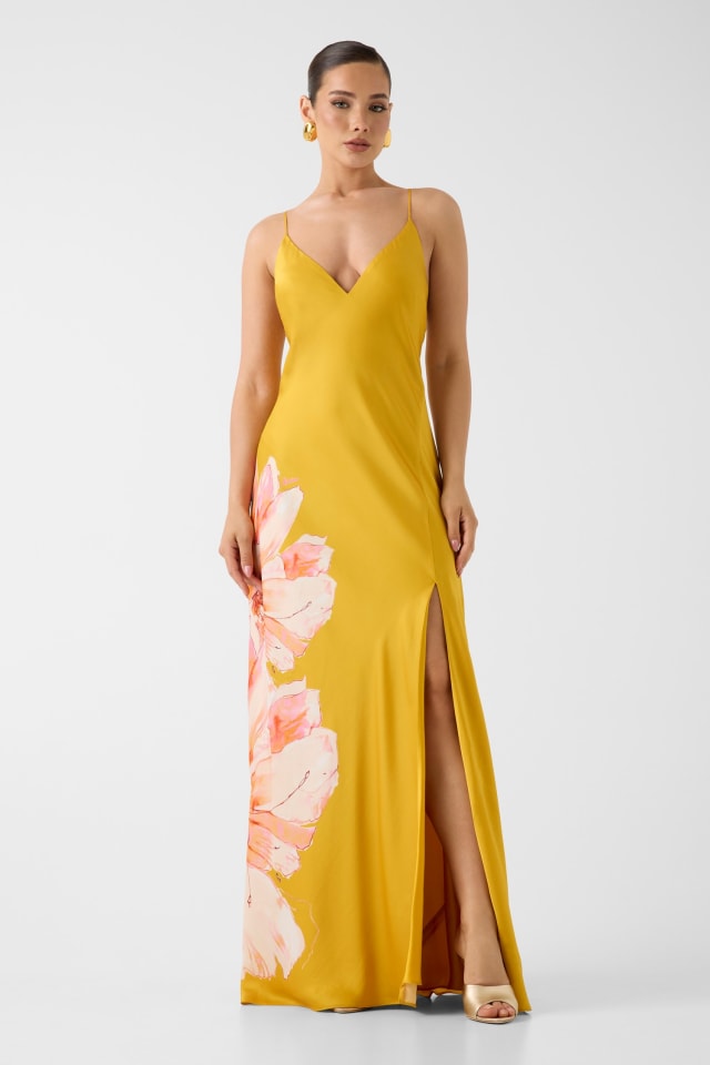Maxi Marciano com estampa floral vestido