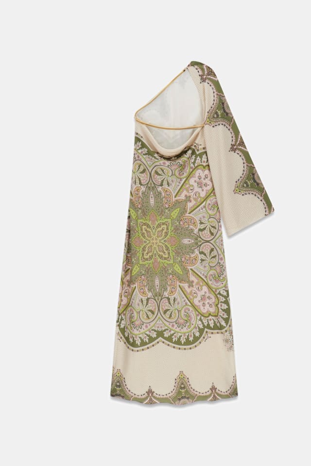 Marciano asimétrico paisley vestido
