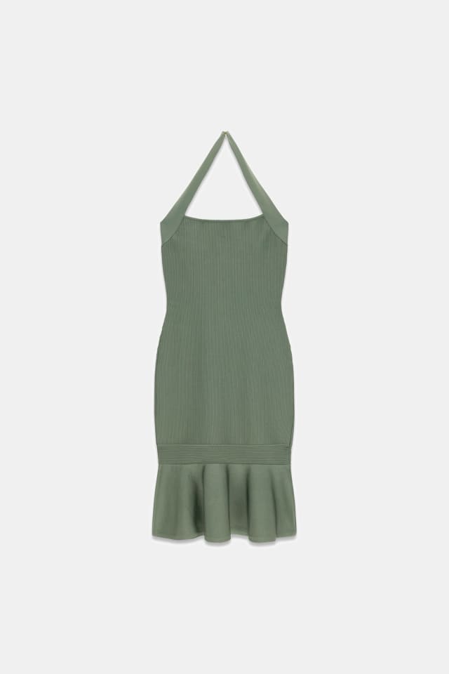 Marciano midi halter-neck vestido