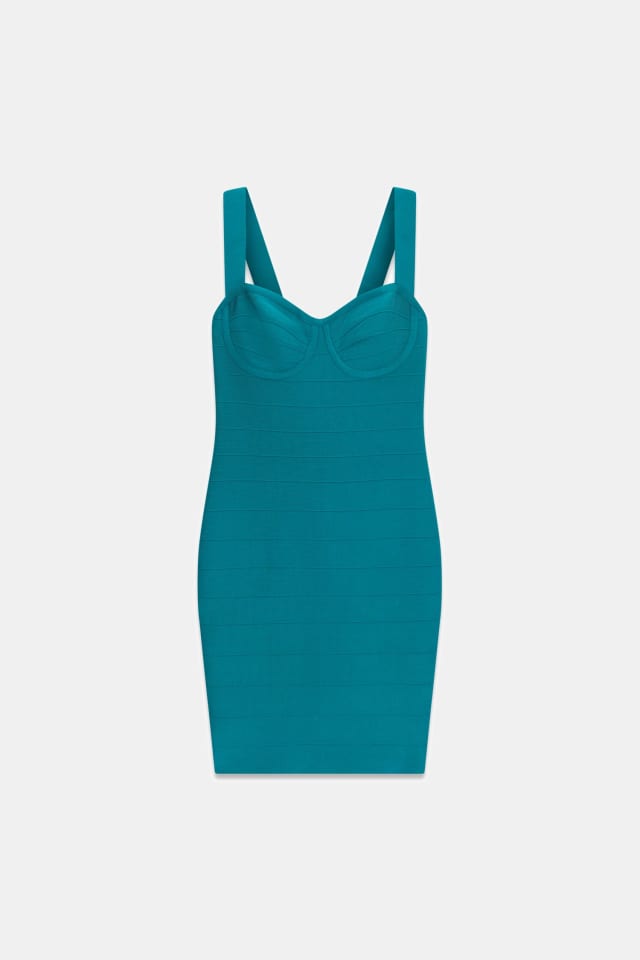 Marciano bandage midi vestido