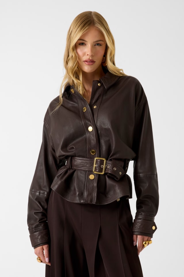 Chaqueta de cuero genuino Marciano