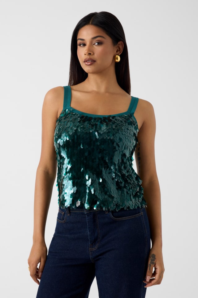Top de lantejoulas Marciano