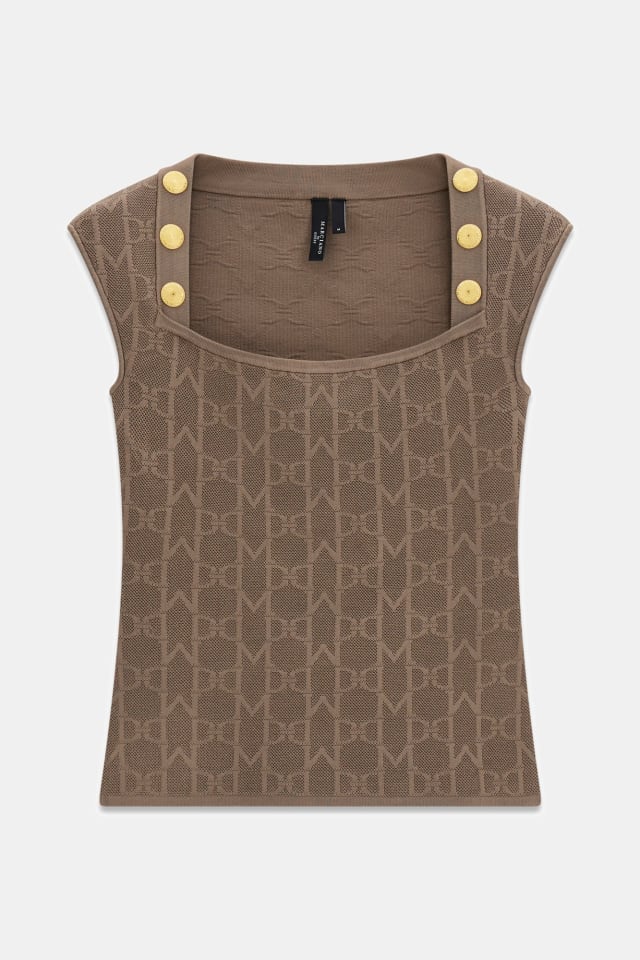 Top con monograma Marciano