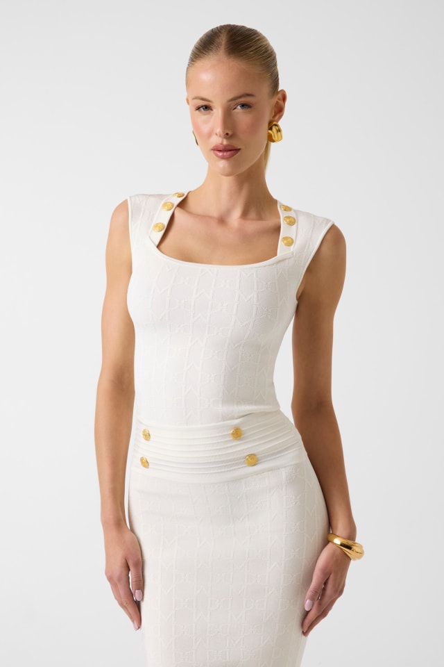 Top con monograma Marciano