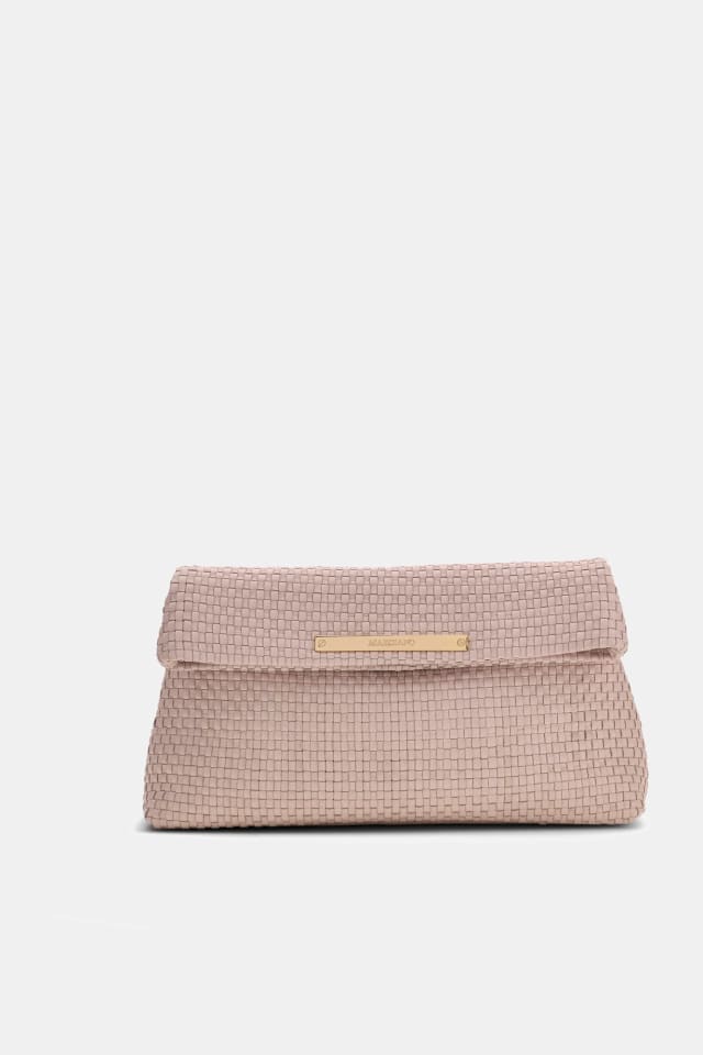 Bolso clutch de cuero genuino Marciano