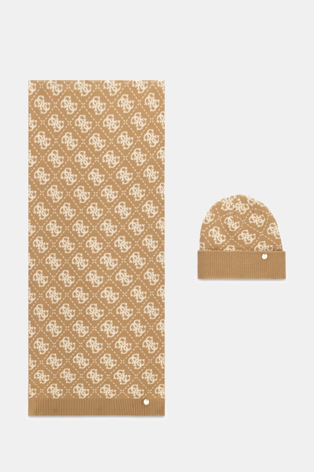 Conjunto de gorro e cachecol