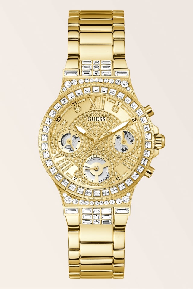 Multi-function crystal watch 36 mm