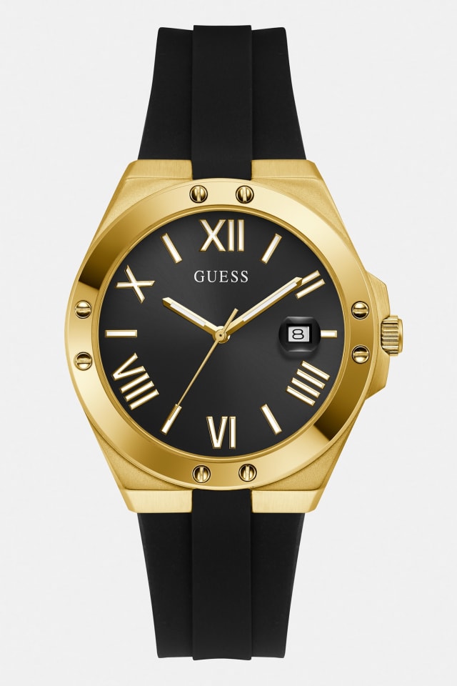 Armbanduhr mit Datumsanzeige Silikon