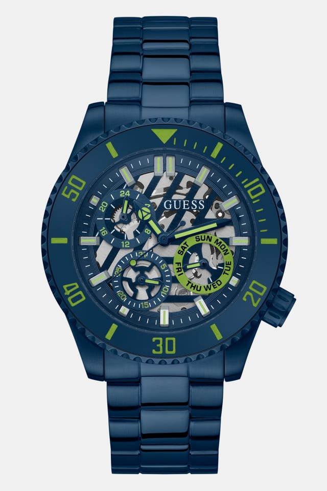 Multi-function steel watch