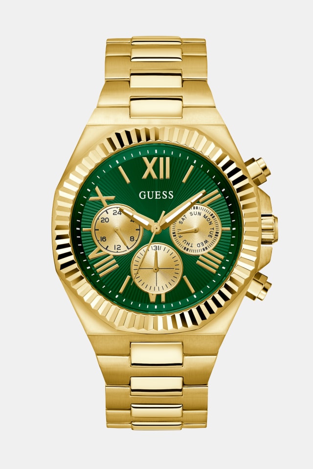 Stainless steel multi-fuction watch 44 mm
