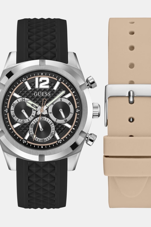 Multi-function watch with interchangeable strap