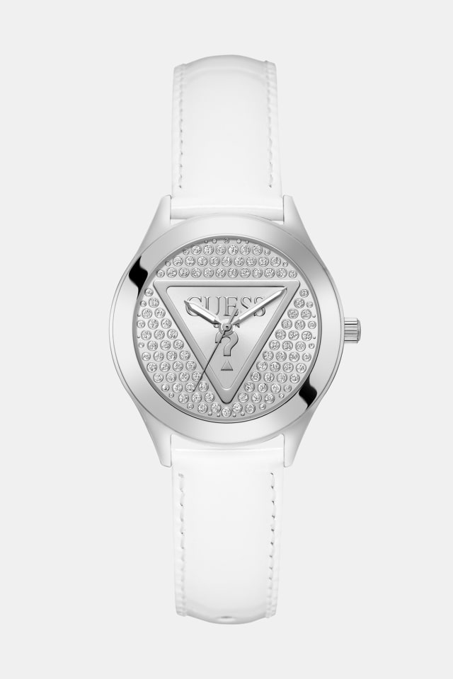 Montre analogique avec application de cristaux