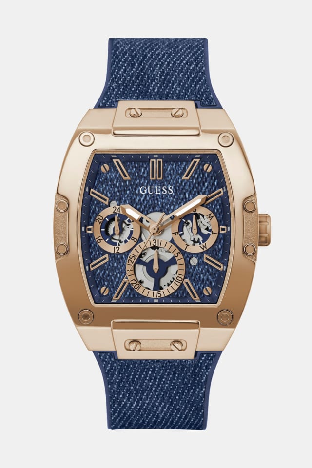 Denim multi-function watch