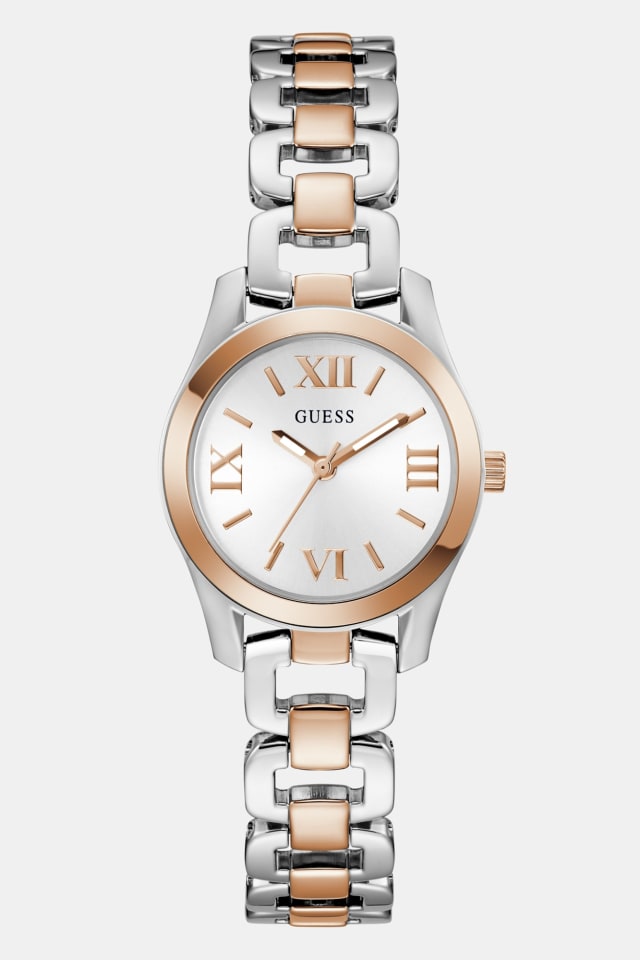 Analoog horloge gerecycled staal 21 mm