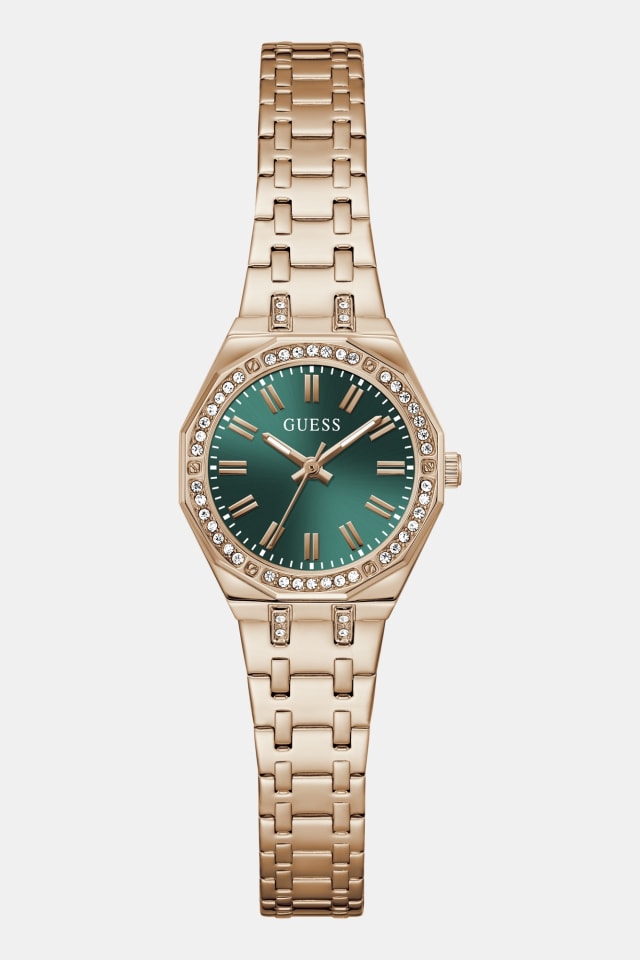 Reloj analógico de acero reciclado Crystal de 25 mm