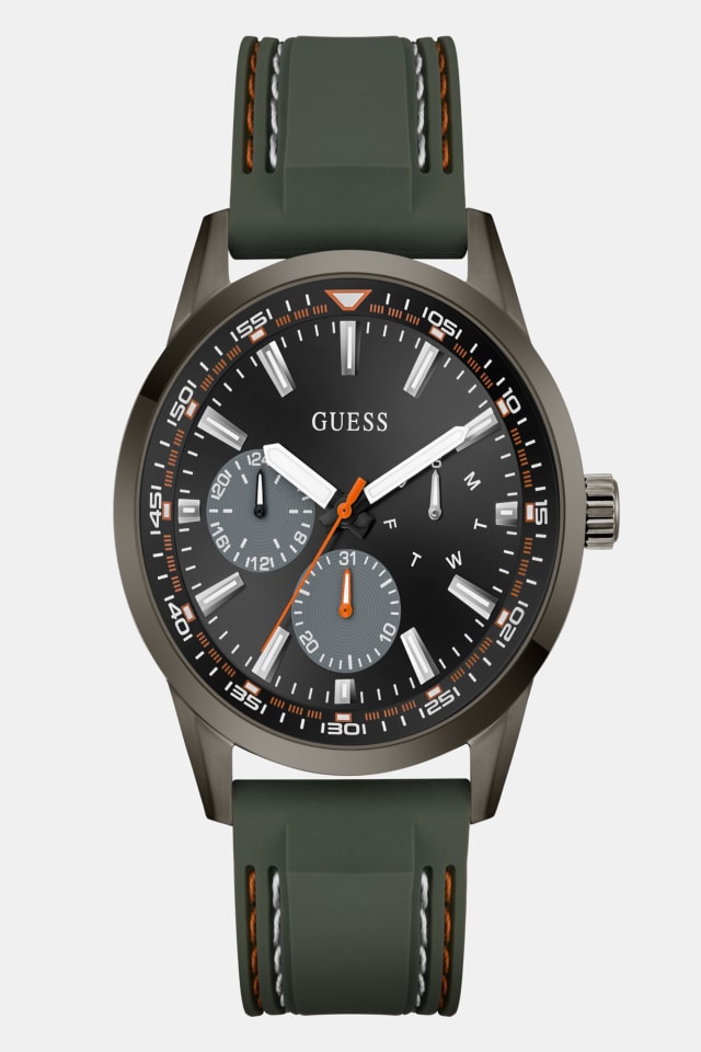 Multi-function silicone watch 44 mm