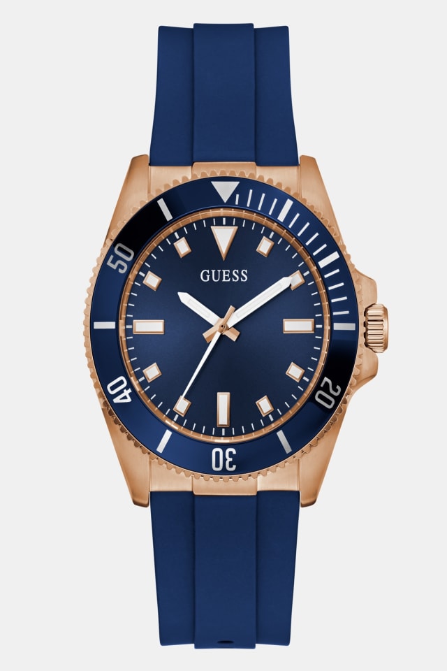 Reloj analógico de silicona de 43 mm