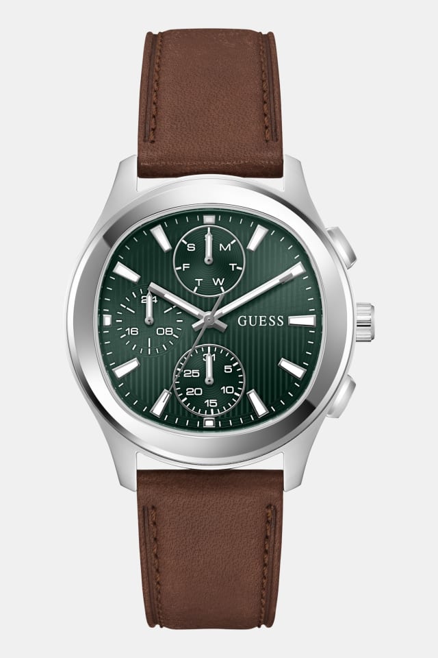 Reloj multifunción de piel genuina de 40 mm