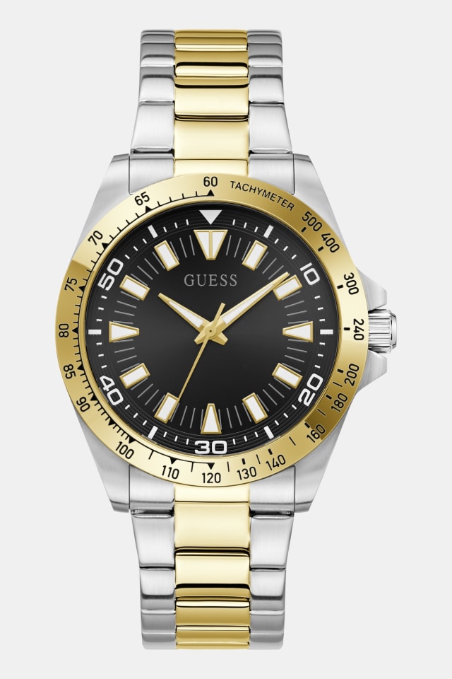 Reloj analógico de acero inoxidable de 42 mm