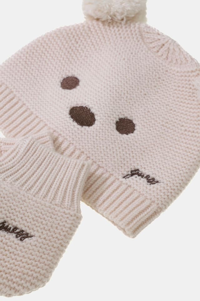 Conjunto de gorro e luvas