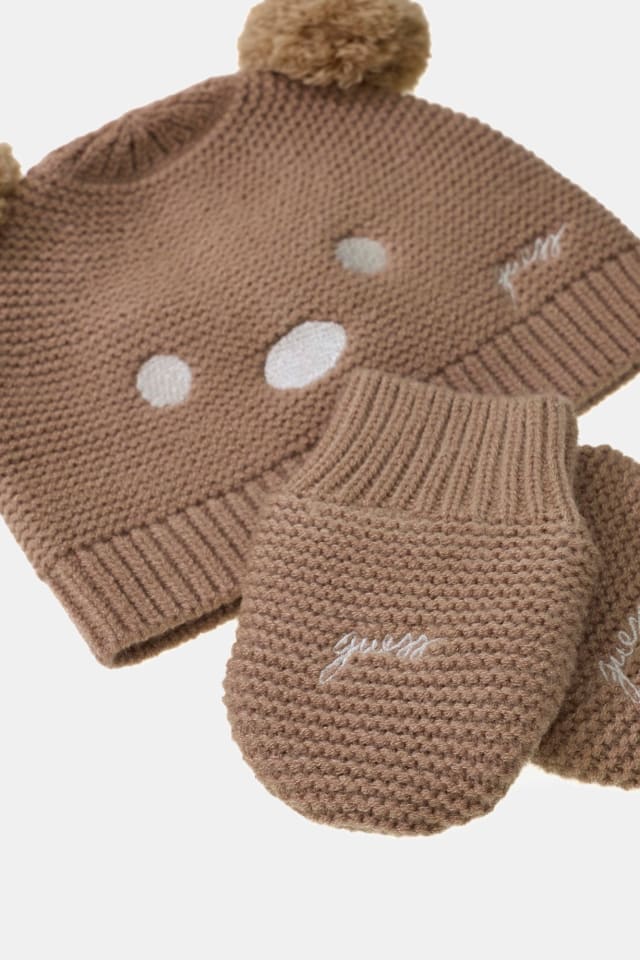 Conjunto de gorro e luvas