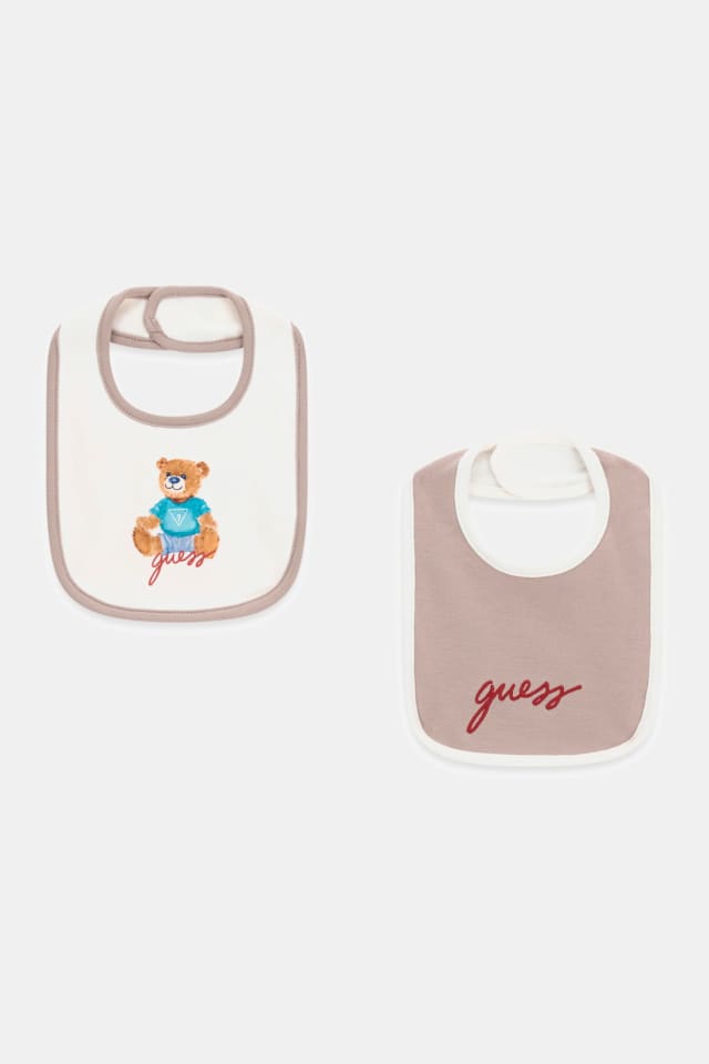 Set di bavaglini con logo orso