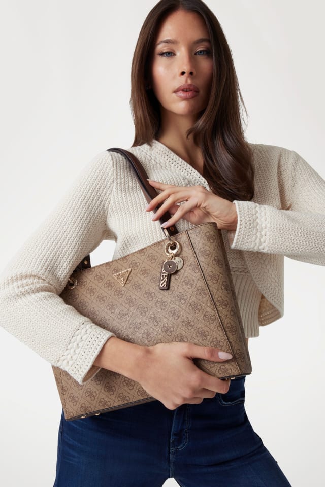 バッグ (g) GUESS® Noelle 4G logolu shopper çanta Kadın