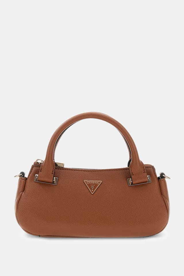 【ブラウン(COG)】GUESS ハンドバッグ (W)EVIE Satchel Brown Evie Triple Compartment Satchel Bag | GUESS