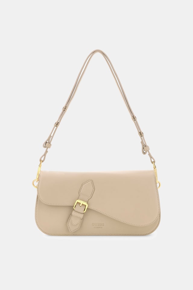 Bolso de hombro de cuero genuino Charlotte