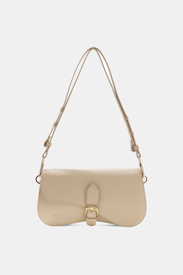 Bolso de hombro de cuero genuino Charlotte