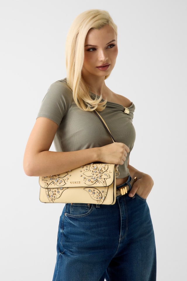 GUESS® Sadie Rhinestones Omuz Çantası Kadın