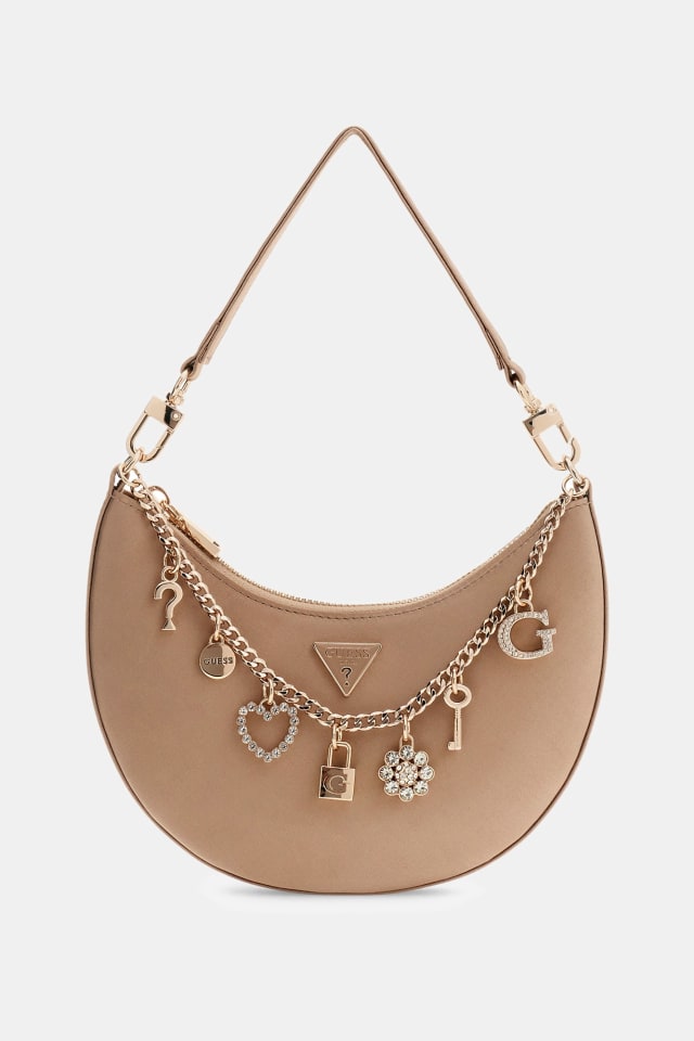 Tasmin Charm Appliqu&eacute; Hobo Bag