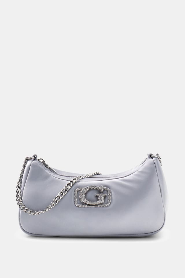 Bolso al hombro Prue con inscripción logotipo