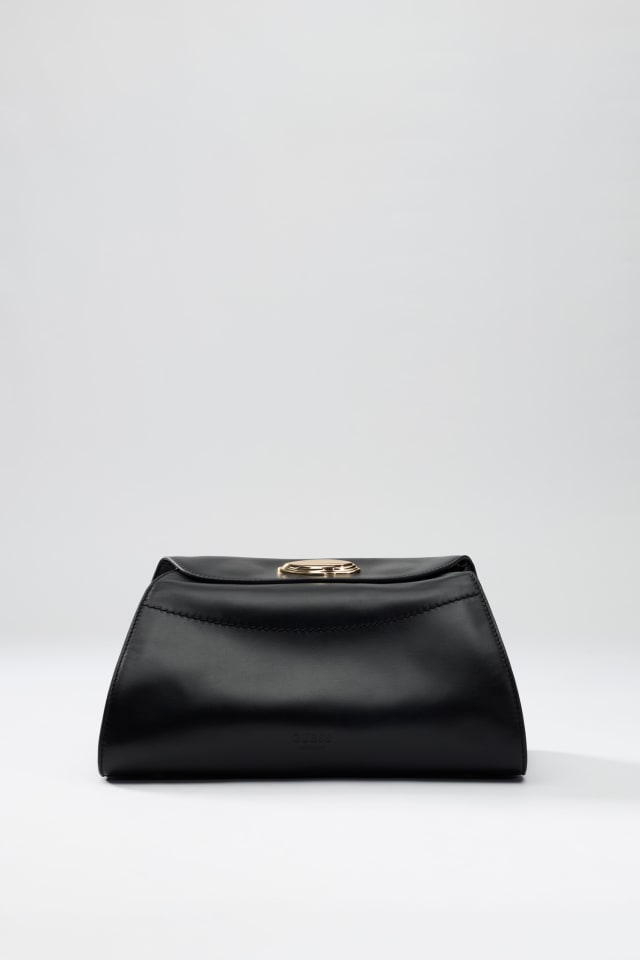 Sac à bandoulière en cuir véritable Leonie