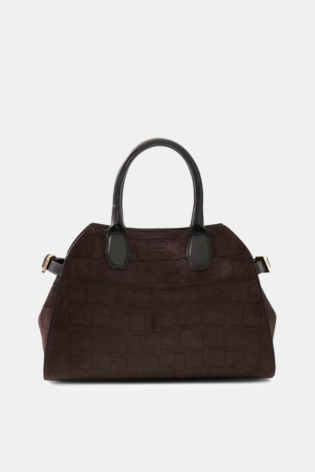 Liza Mini Satchel de cuero genuino