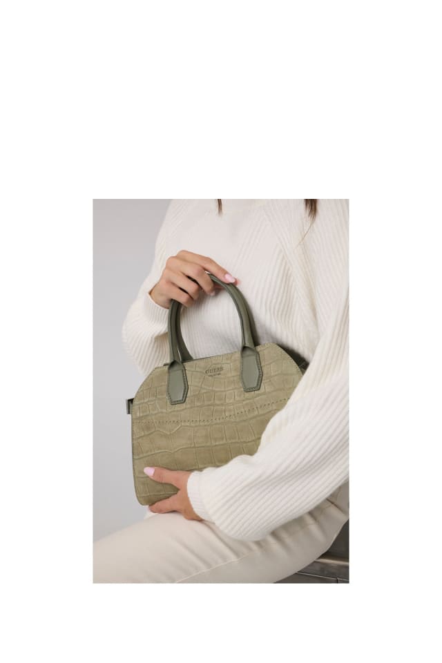 Liza Mini Satchel de cuero genuino