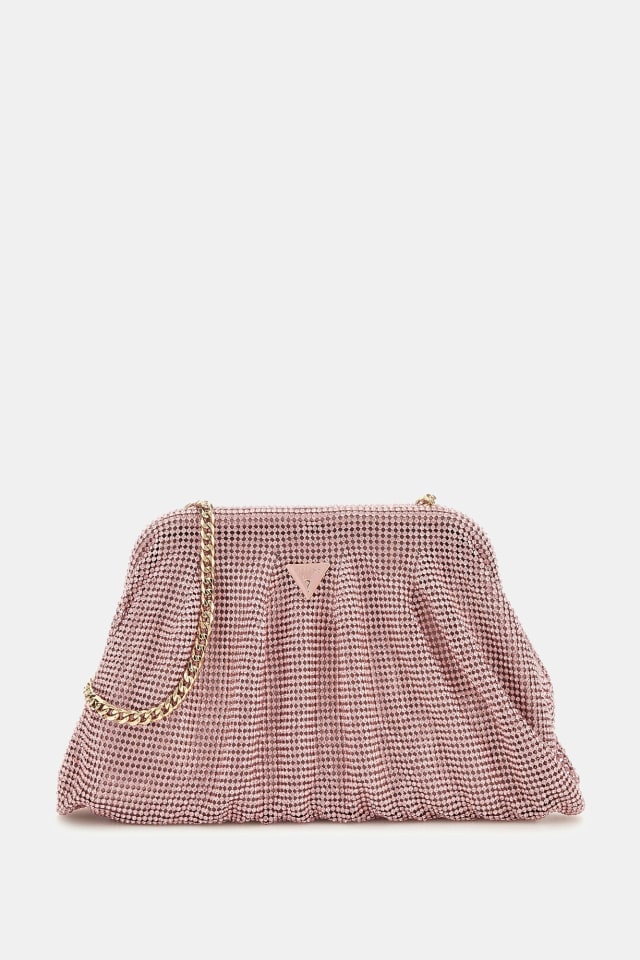 Zalina taş kaplama clutch çanta Kadın | GUESS® Geçmiş Koleksiyonlar