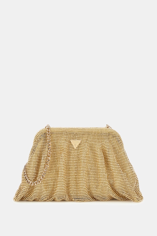 GUESS® Zalina taş kaplama clutch çanta