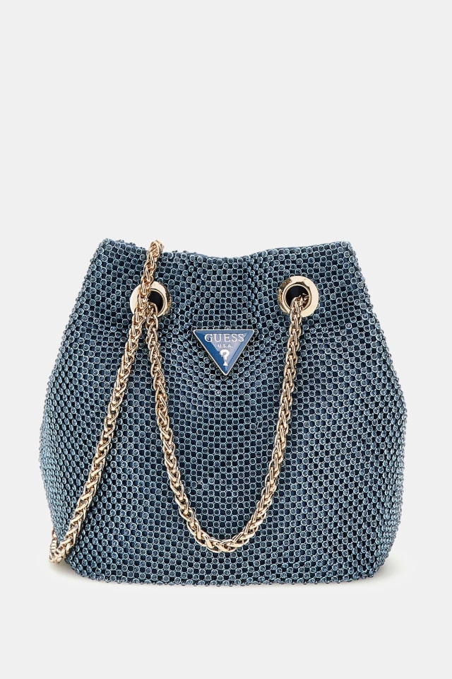 Zalina taşlı mini kova çanta Kadın | GUESS® Geçmiş Koleksiyonlar