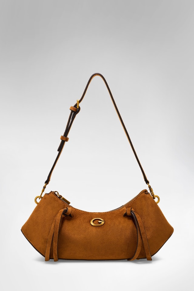 Bolso de hombro Allegra de ante